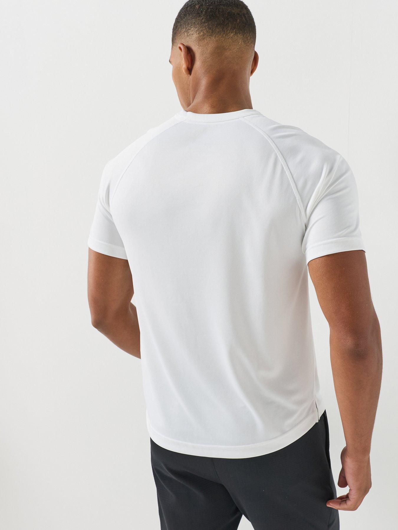 Image 2 of 5 of Nike Nike Mens Dri-Fit Hyverse Flex Short Sleeve T-Shirt - White