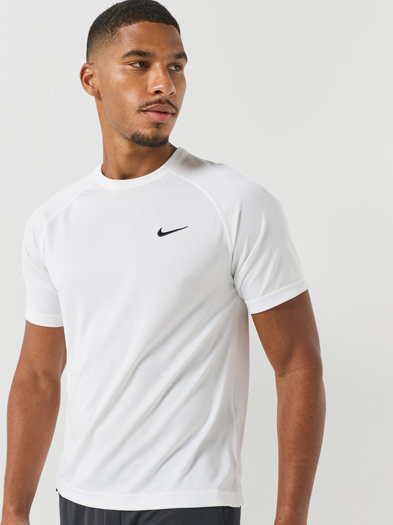 Image 4 of 5 of Nike Nike Mens Dri-Fit Hyverse Flex Short Sleeve T-Shirt - White
