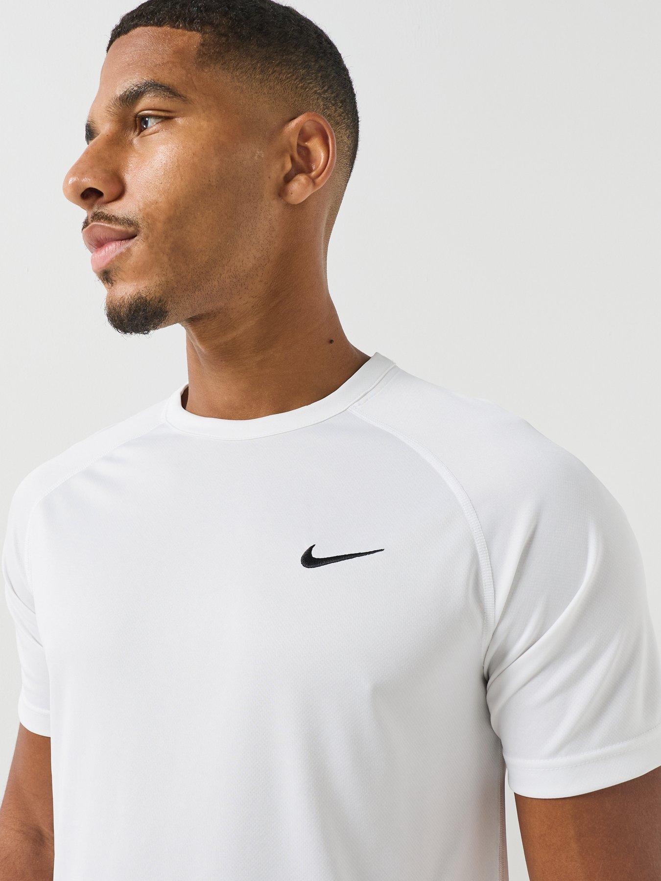 Image 5 of 5 of Nike Nike Mens Dri-Fit Hyverse Flex Short Sleeve T-Shirt - White