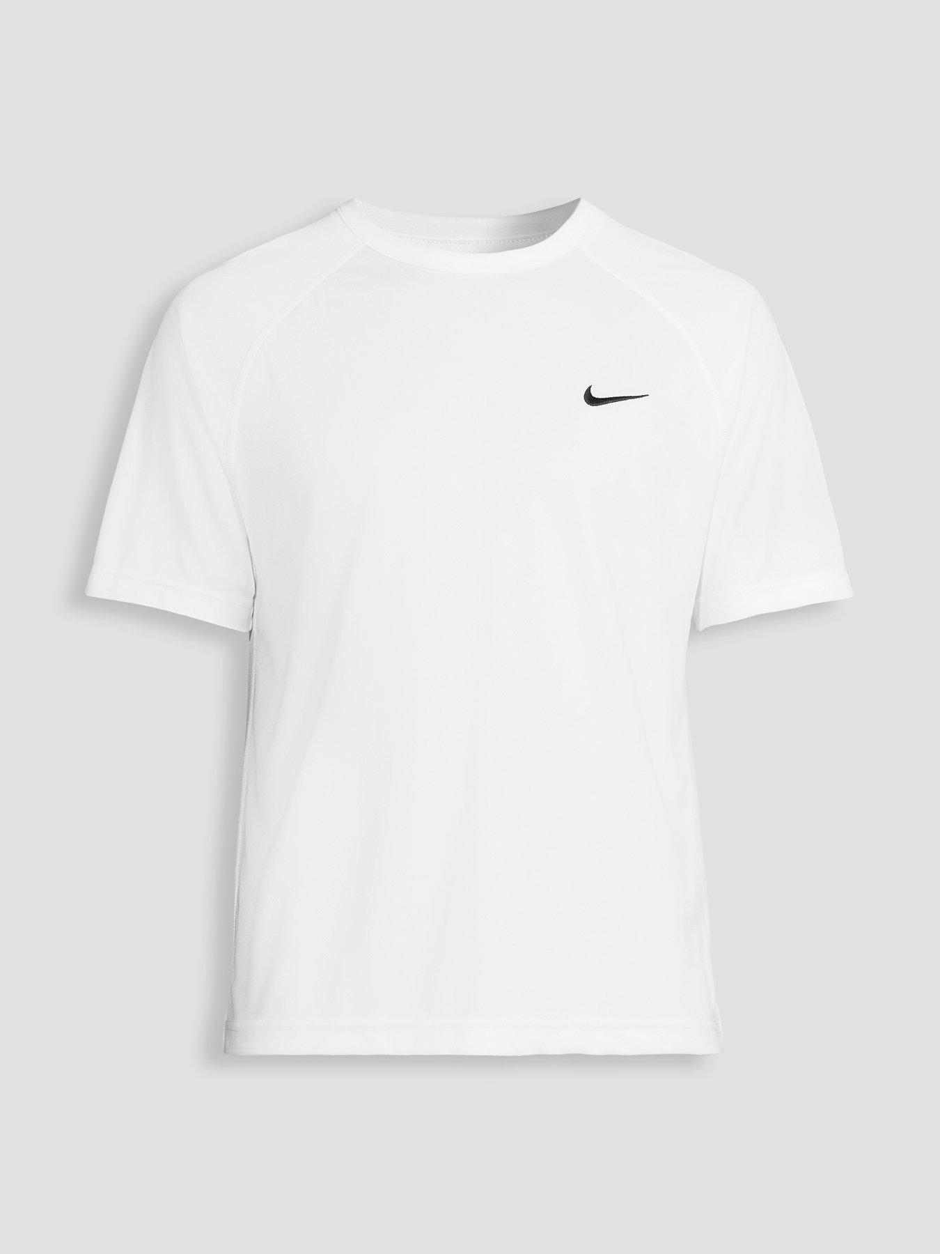 Image 6 of 6 of Nike Mens Dri-FIT Hyverse Flex Raglan Sleeve T-Shirt - White/Black