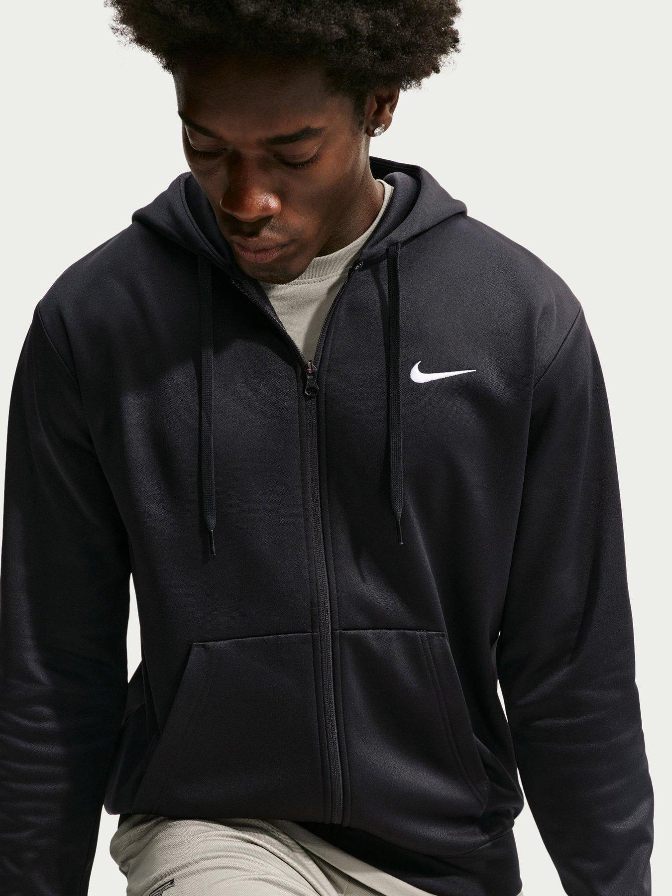 Image 4 of 5 of Nike Mens Therma-FIT Flex Full-Zip Hooded Training Hoodie - Black