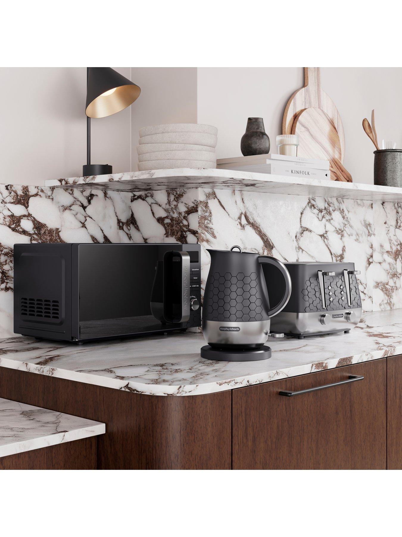 Image 7 of 8 of Morphy Richards Microwave Cassini 20L 800W Black Moonless Night