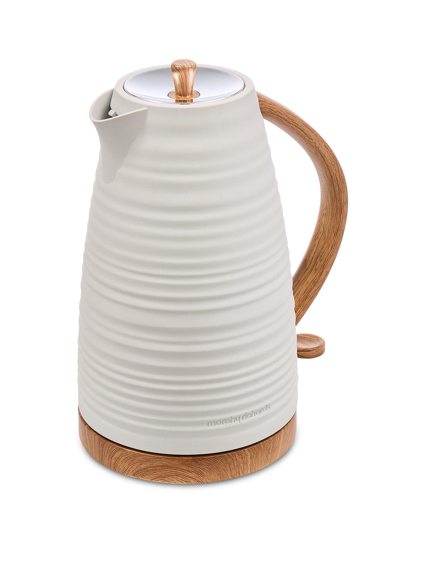 Morphy Richards Clay 1.7L White Jug Kettle - China Clay