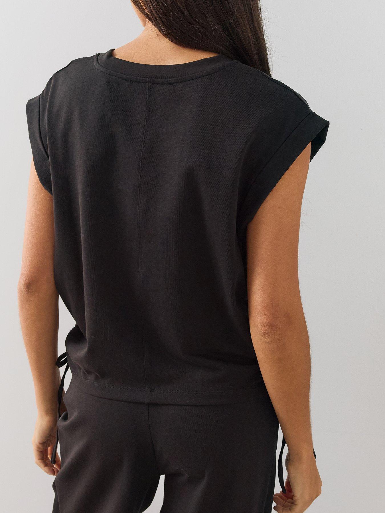 Image 2 of 6 of The Very Collection Womens Satin Front Blouse - Black