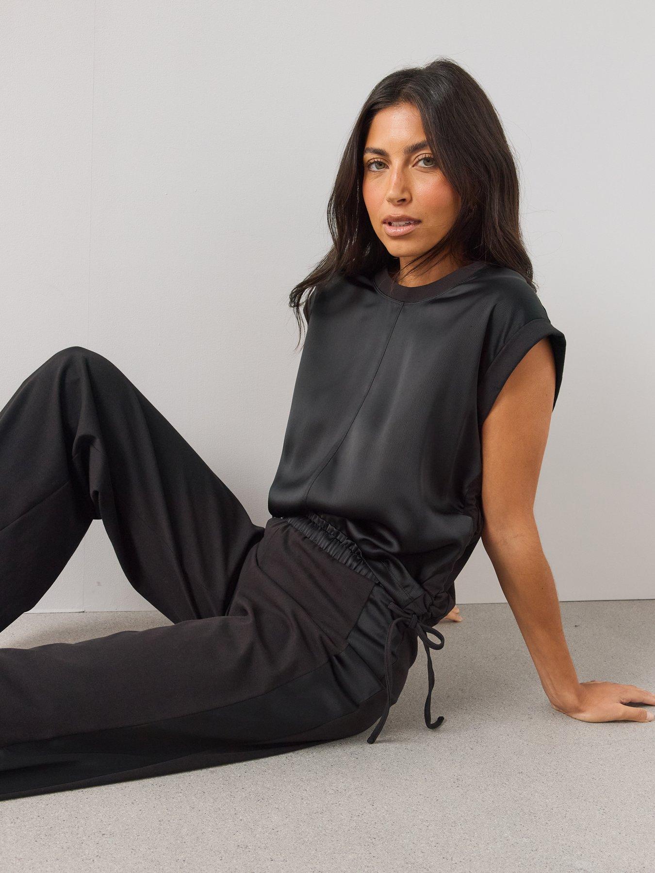 Image 5 of 6 of The Very Collection Womens Satin Front Blouse - Black