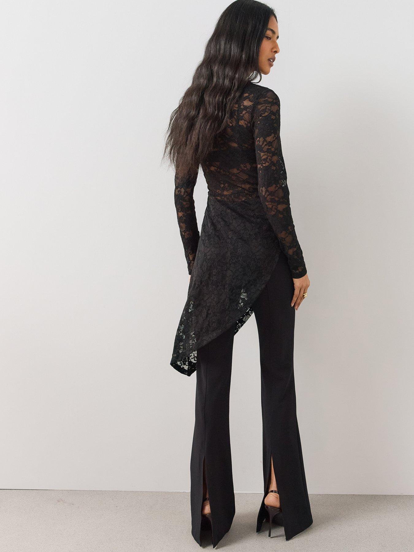 Image 3 of 6 of The Very Collection Lace Maxi Long Sleeve Top