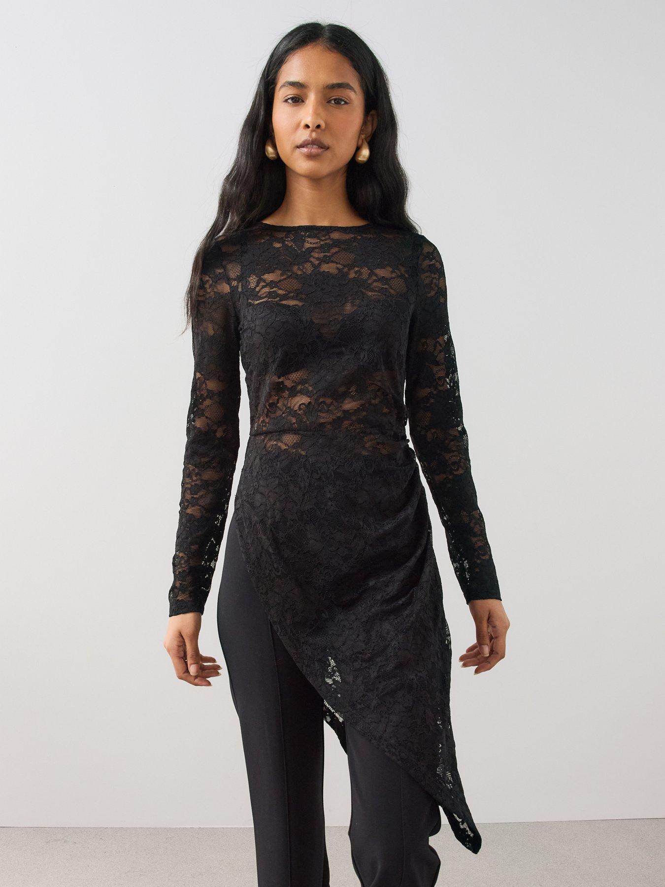 Image 6 of 6 of The Very Collection Lace Maxi Long Sleeve Top