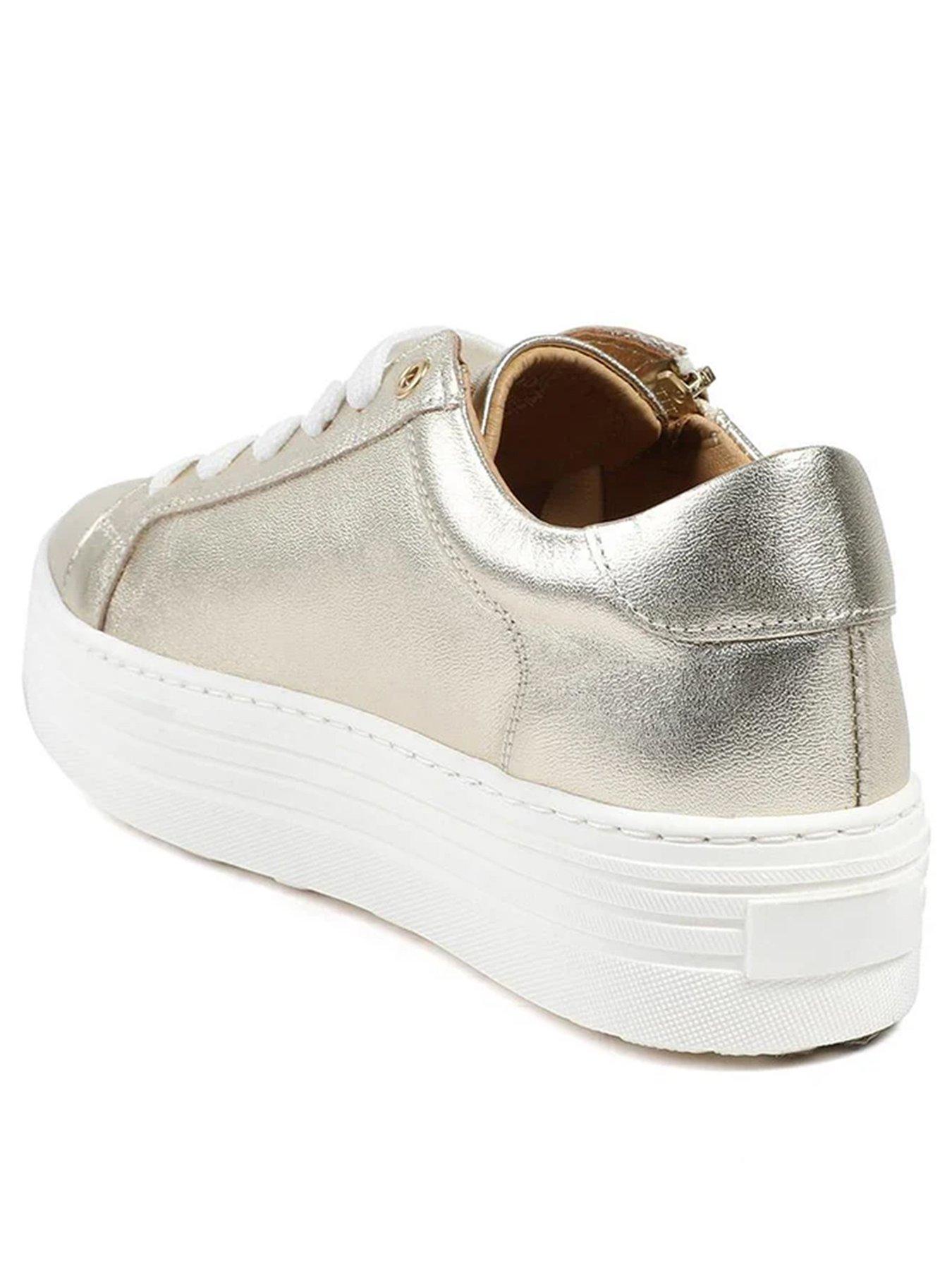 Image 3 of 6 of Jones Bootmaker Amalia Flatform Trainer - Gold