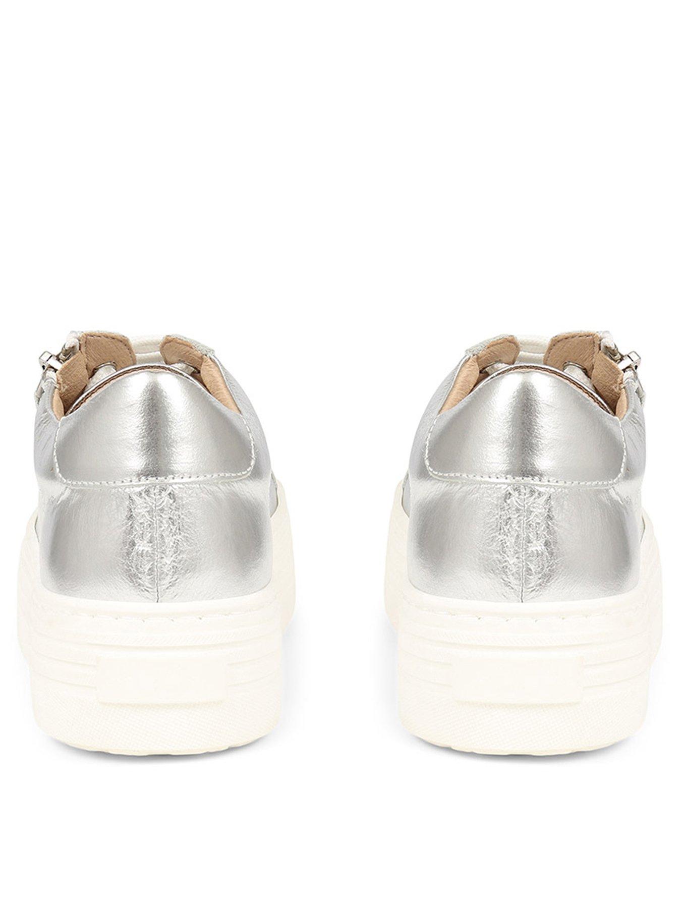 Image 3 of 6 of Jones Bootmaker Amalia Flatform Trainer - Silver