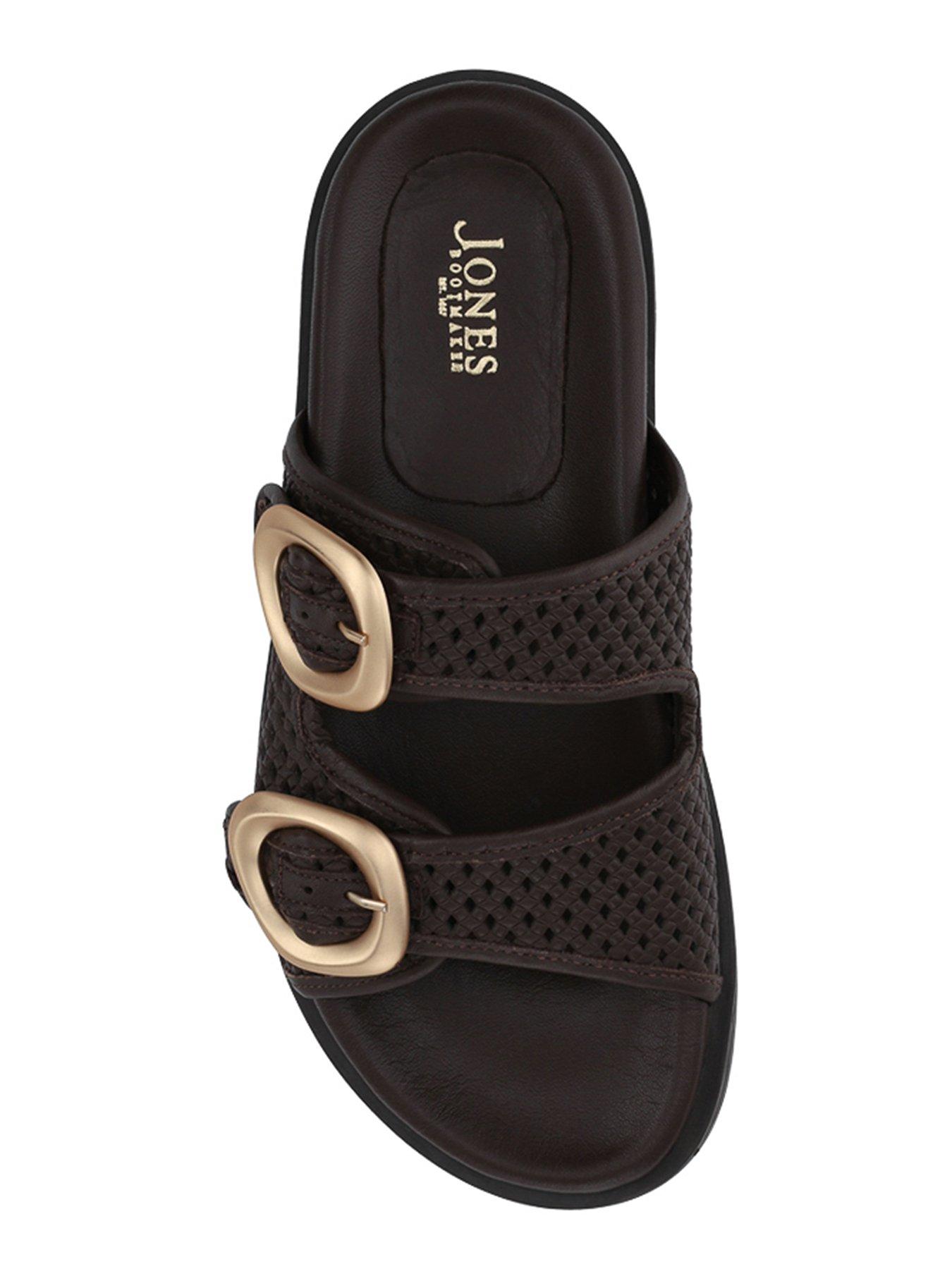 Image 4 of 6 of Jones Bootmaker Gisela Buckle Flat Sandal - Brown