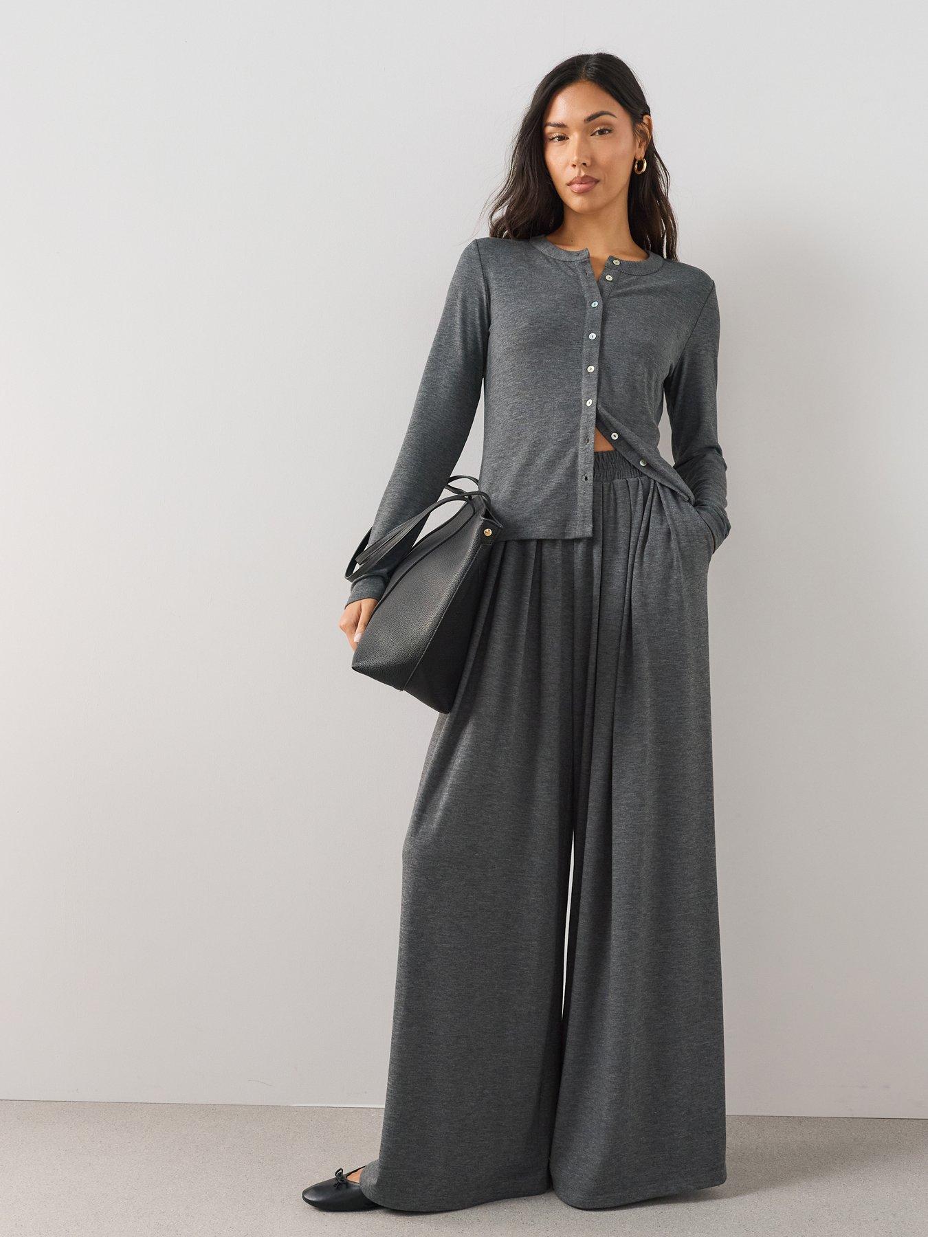 The Very Collection Soft Touch Wide Leg Trouser Co-ord