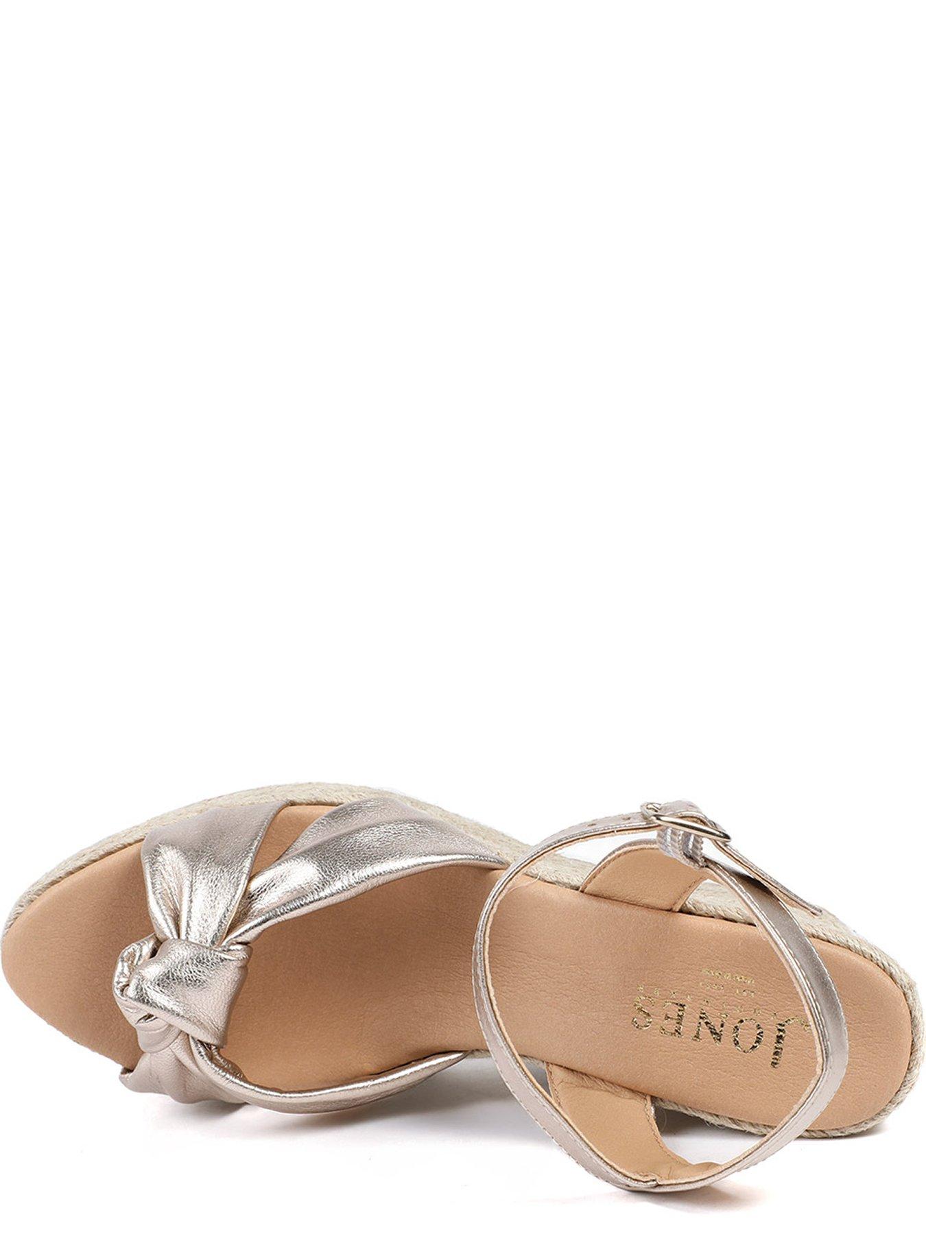 Image 3 of 3 of Jones Bootmaker Roxie Knot Detail Wedge - Gold