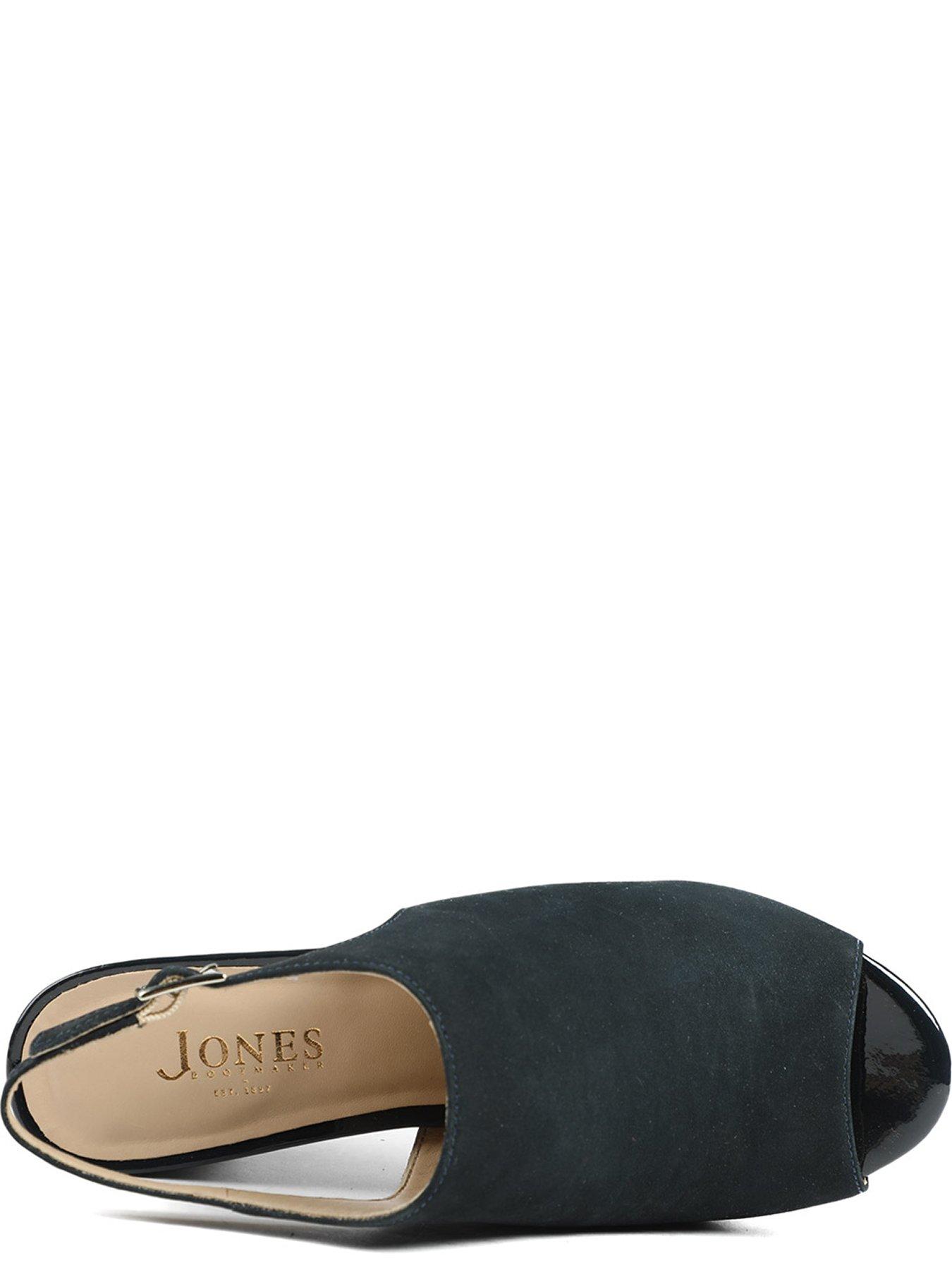 Image 4 of 5 of Jones Bootmaker Xandra Peep Toe Block Heel - Navy