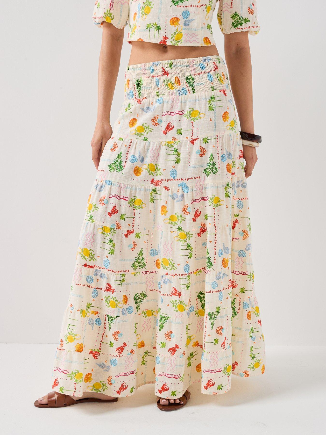 Vero Moda Vmelena Hw Ankle Skirt Wvn Exp