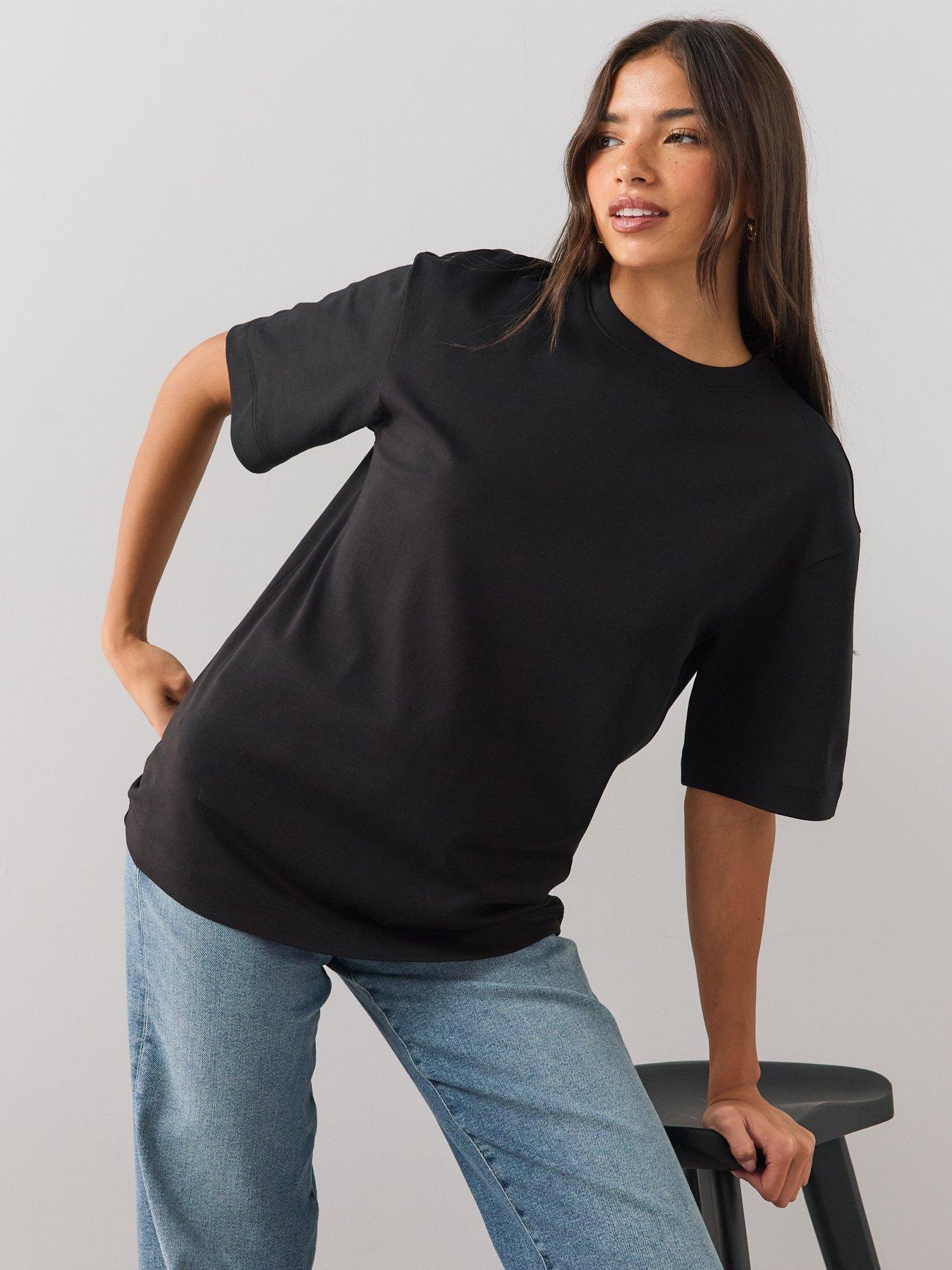 Image 1 of 6 of The Very Collection Interlock Longline Heavyweight Tee