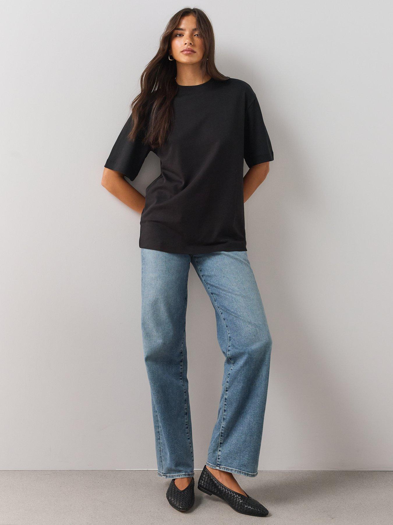 Image 3 of 6 of The Very Collection Interlock Longline Heavyweight Tee
