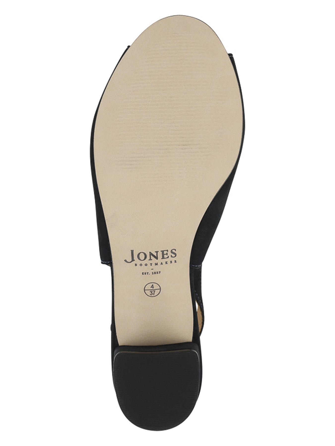Image 5 of 5 of Jones Bootmaker Zahara Peep Toe Block Court Heel - Navy