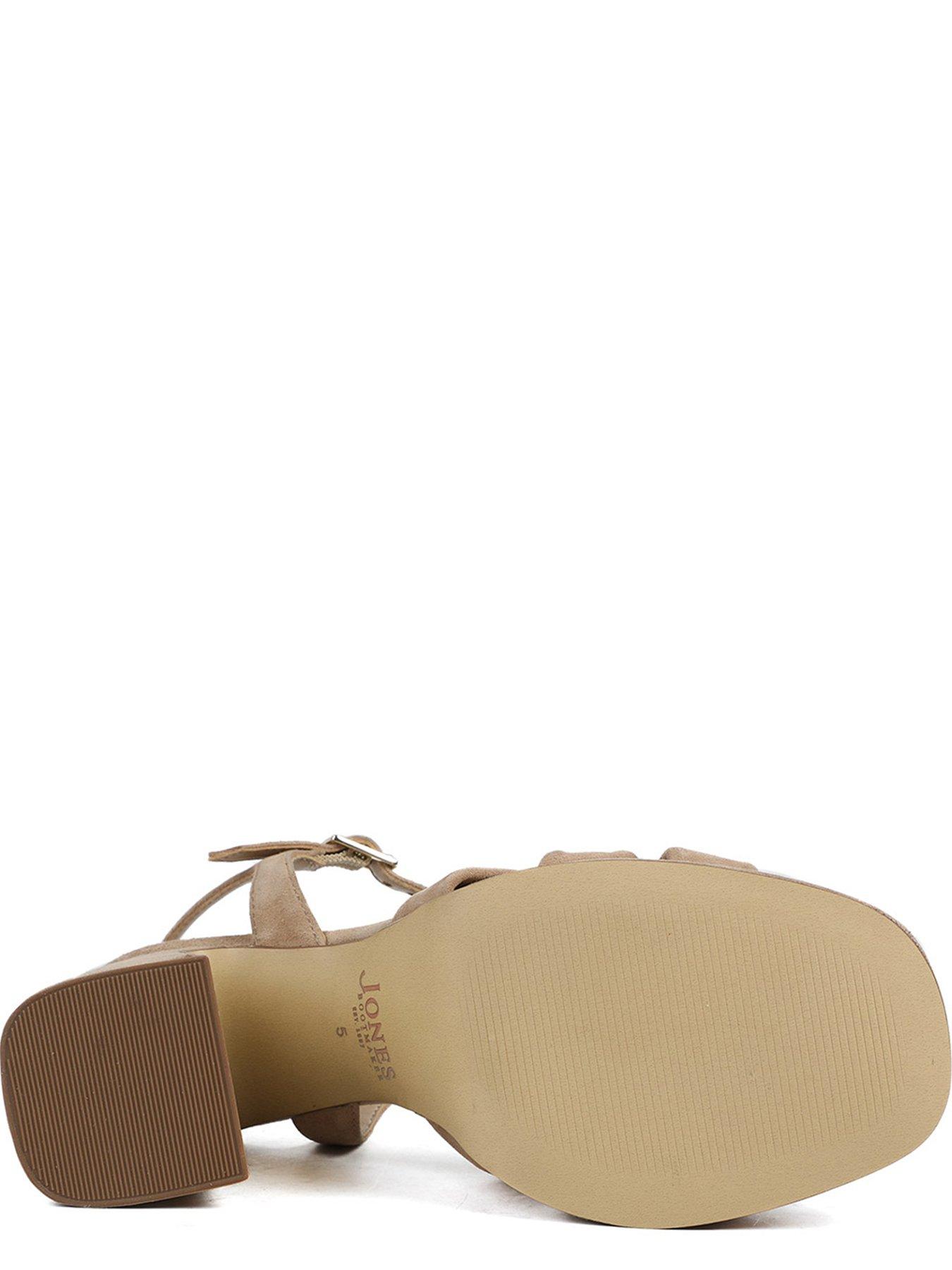 Image 5 of 6 of Jones Bootmaker Gloriana Block Heel Knot Sandal - Beige