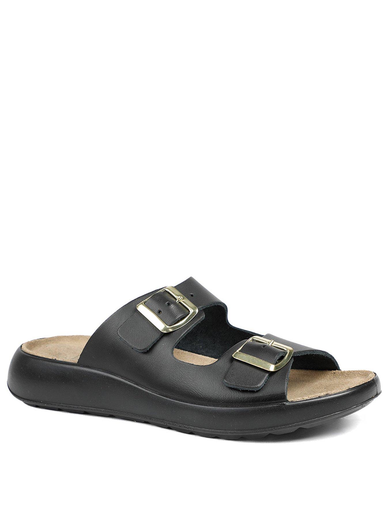Image 2 of 5 of Jones Bootmaker Harlow Buckle Flat Sandal - Black