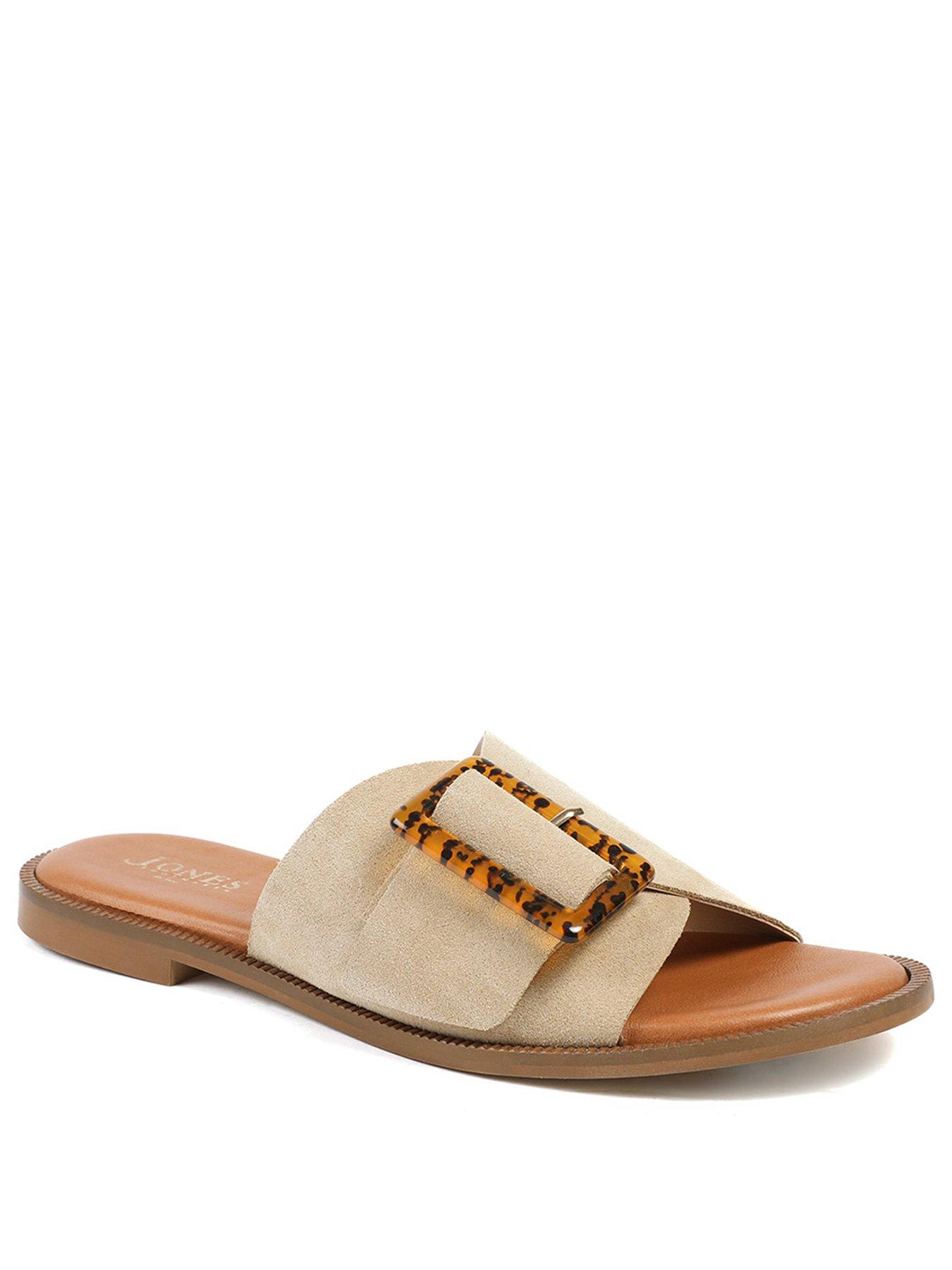 Image 2 of 5 of Jones Bootmaker Jasmyn Buckle Mule Slide - Beige
