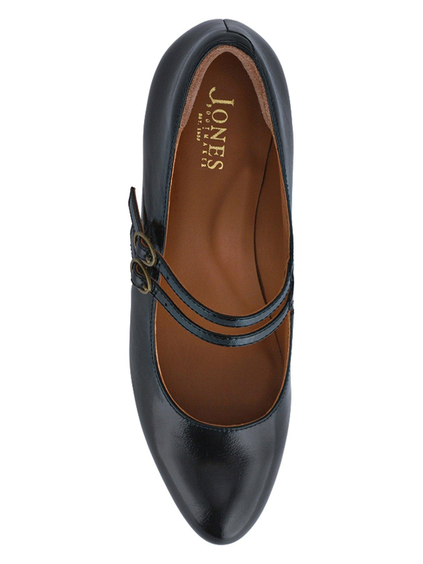 Jones Bootmaker Wide Fit Xanthi Double Strap Mary Jane - Black | Very