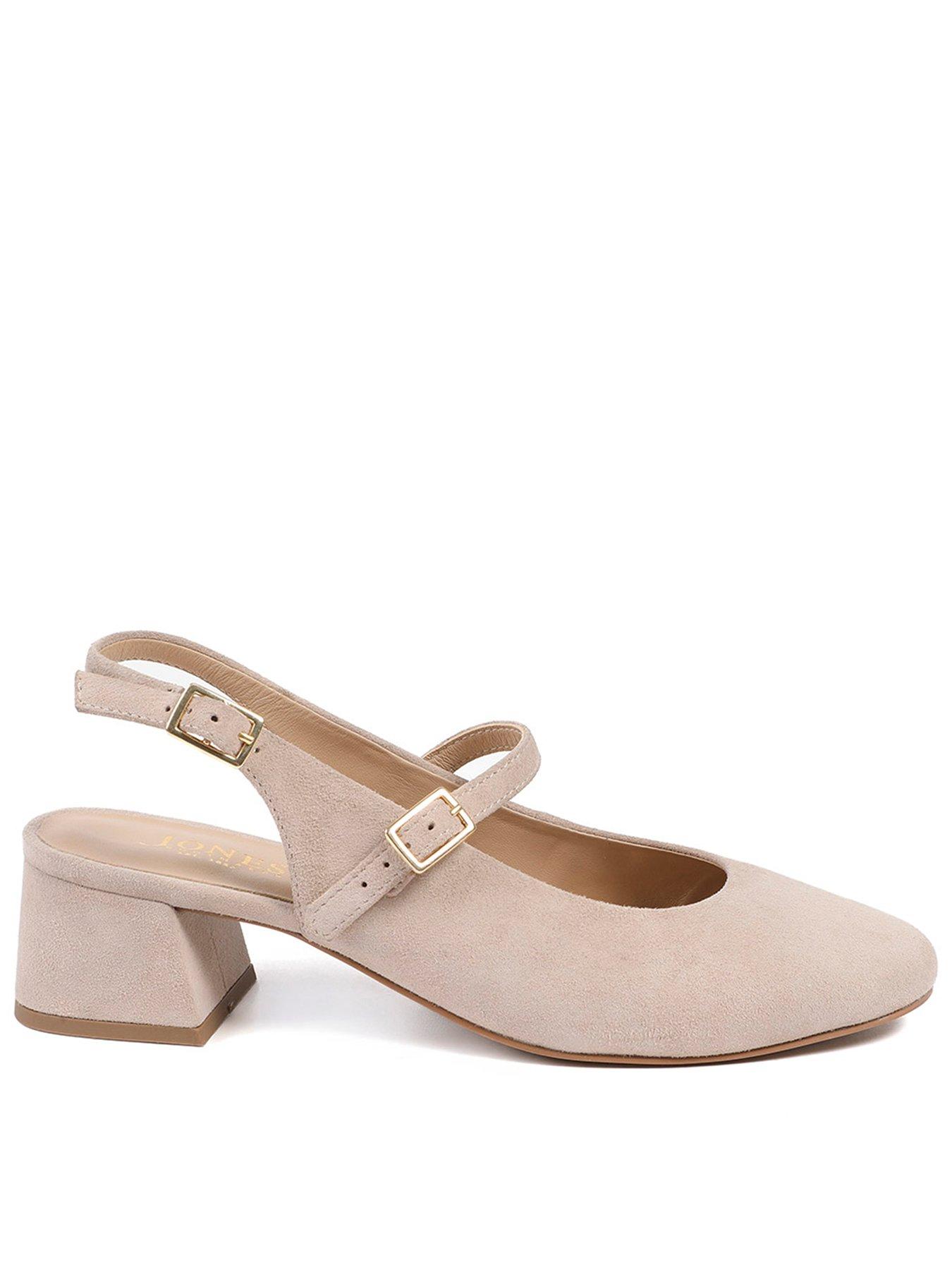 Image 1 of 6 of Jones Bootmaker Yamila Block Heel Mary Jane - Beige