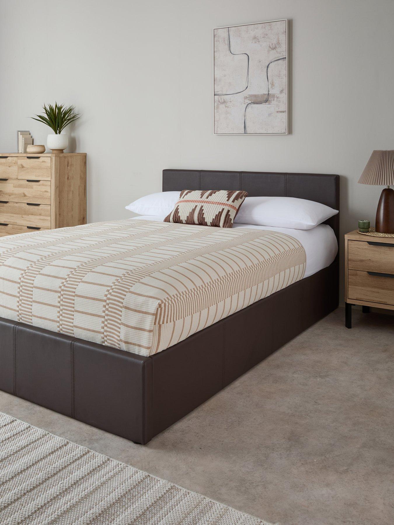 The Very Collection Marston Faux Leather End Lift Up Bed with Mattress Options (Buy  &  SAVE!) - FSC® Certified