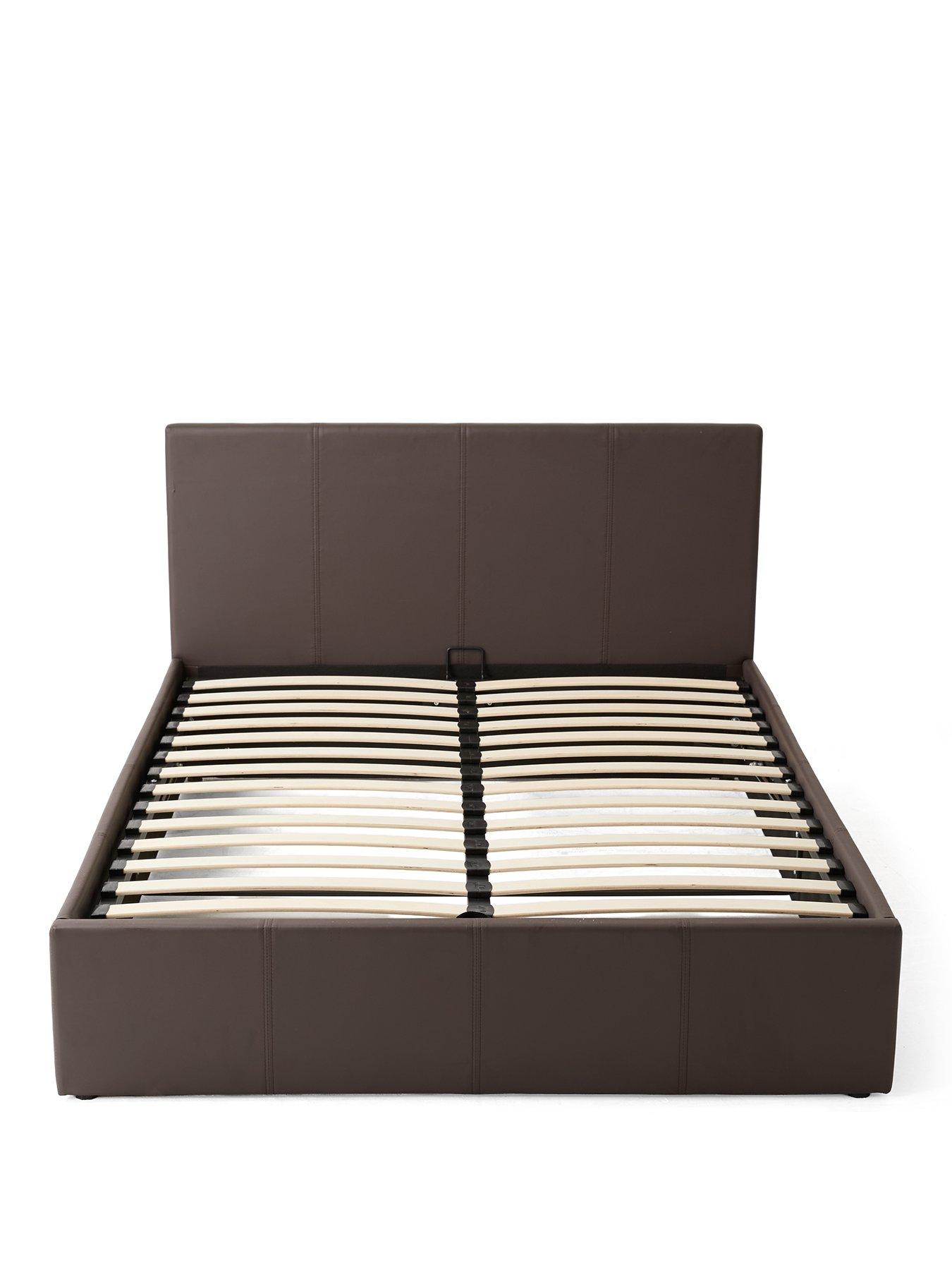 Image 2 of 7 of The Very Collection Marston Faux Leather End Lift Up Bed with Mattress Options (Buy &amp; SAVE!)&nbsp;- Chocolate -&nbsp;FSC&reg; Certified