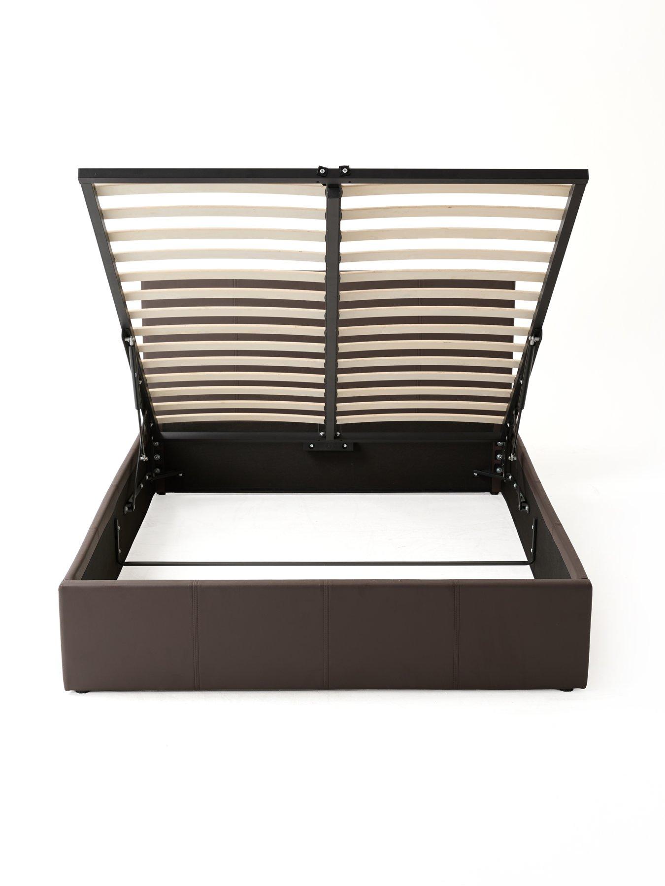 Image 3 of 7 of The Very Collection Marston Faux Leather End Lift Up Bed with Mattress Options (Buy &amp; SAVE!)&nbsp;- Chocolate -&nbsp;FSC&reg; Certified