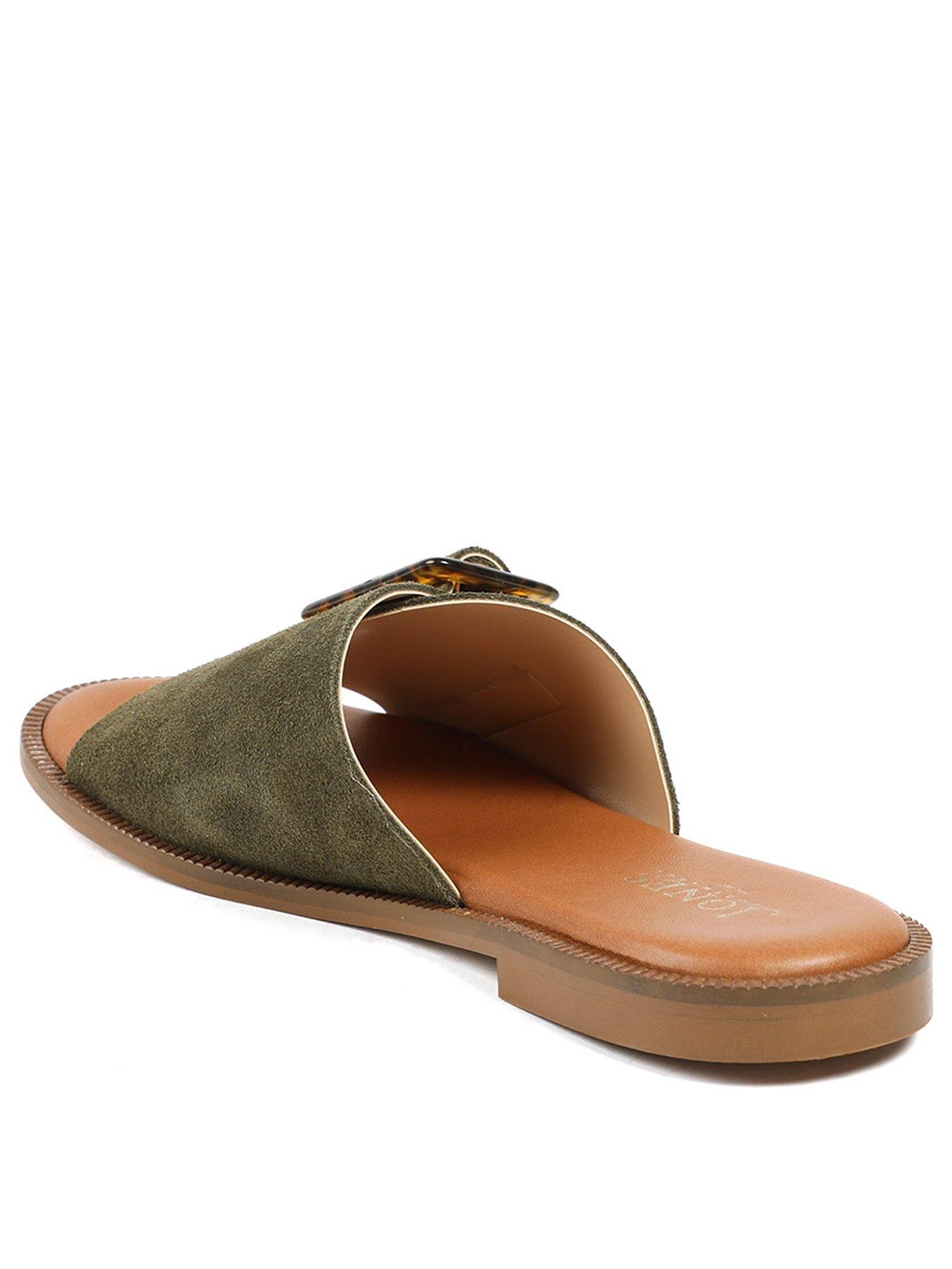 Image 3 of 5 of Jones Bootmaker Jasmyn Buckle Mule Slide - Green