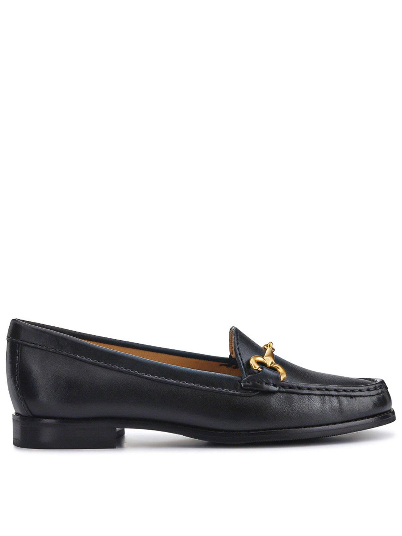 Image 1 of 6 of Jones Bootmaker Wide Fit Lorella Patent Loafer - Black