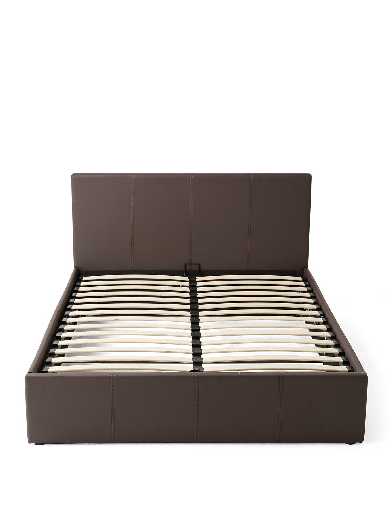 Image 2 of 7 of The Very Collection Marston Faux Leather Side Lift Up Bed with Mattress Options (Buy &amp; SAVE!) - Chocolate -&nbsp;FSC&reg; Certified
