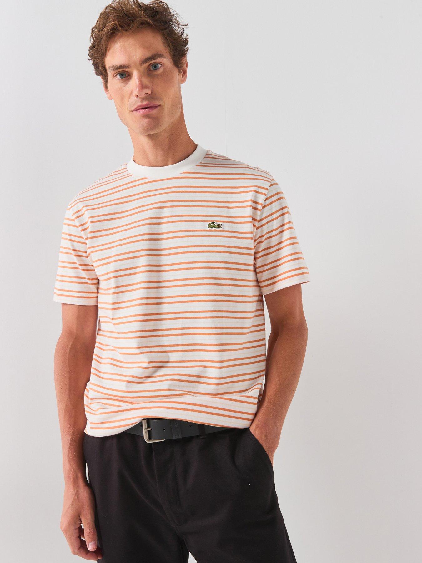 Lacoste Classic Fit Striped Cotton T-shirt - Multi