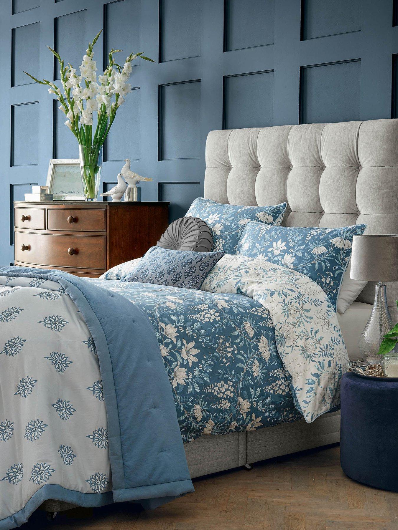 Laura Ashley Parterre Standard Pillowcase Pair 50Cm X 75Cm Seaspray
