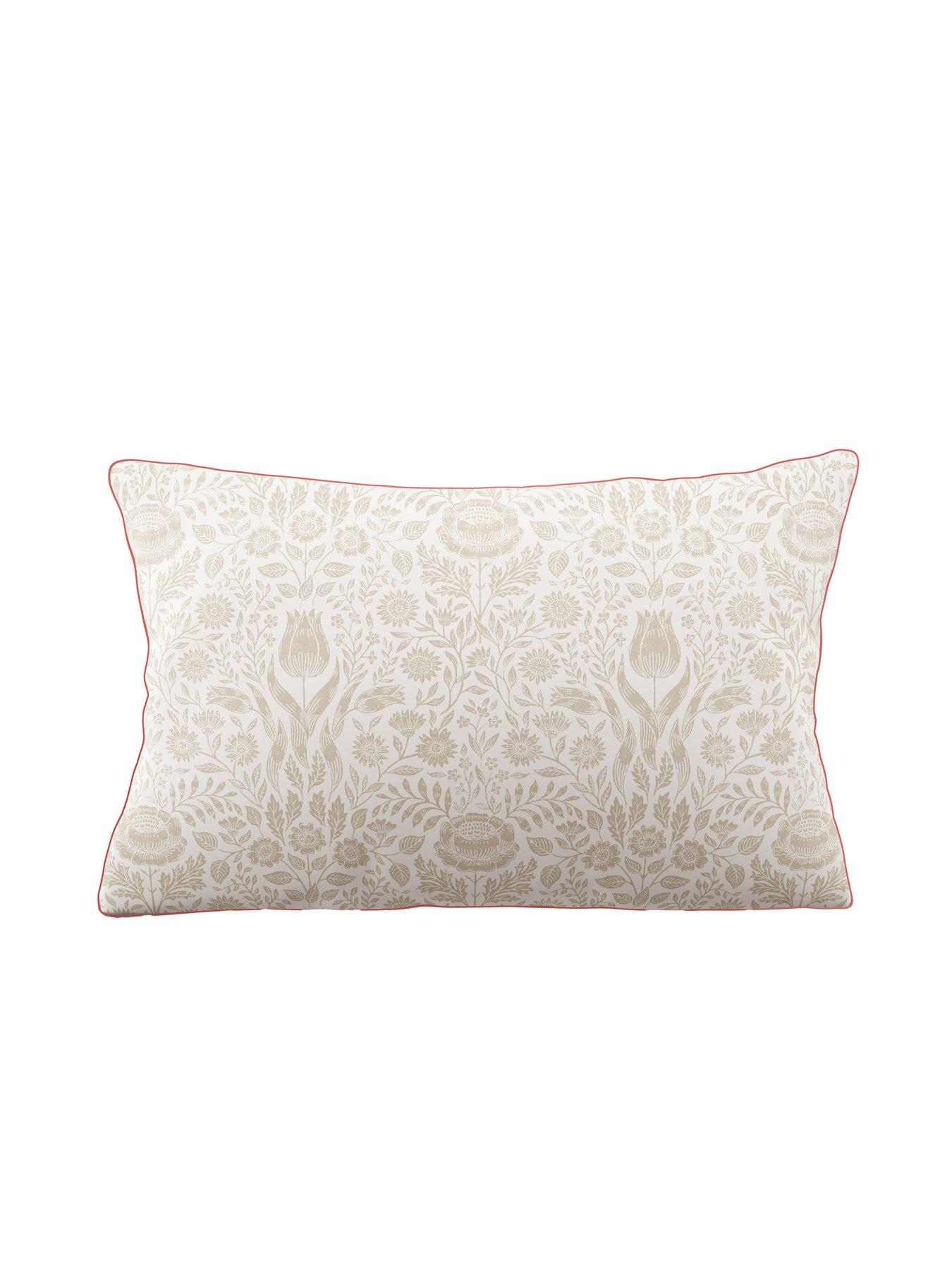 Image 3 of 7 of Laura Ashley Ashstead Damask Quilt Set Natural Coral