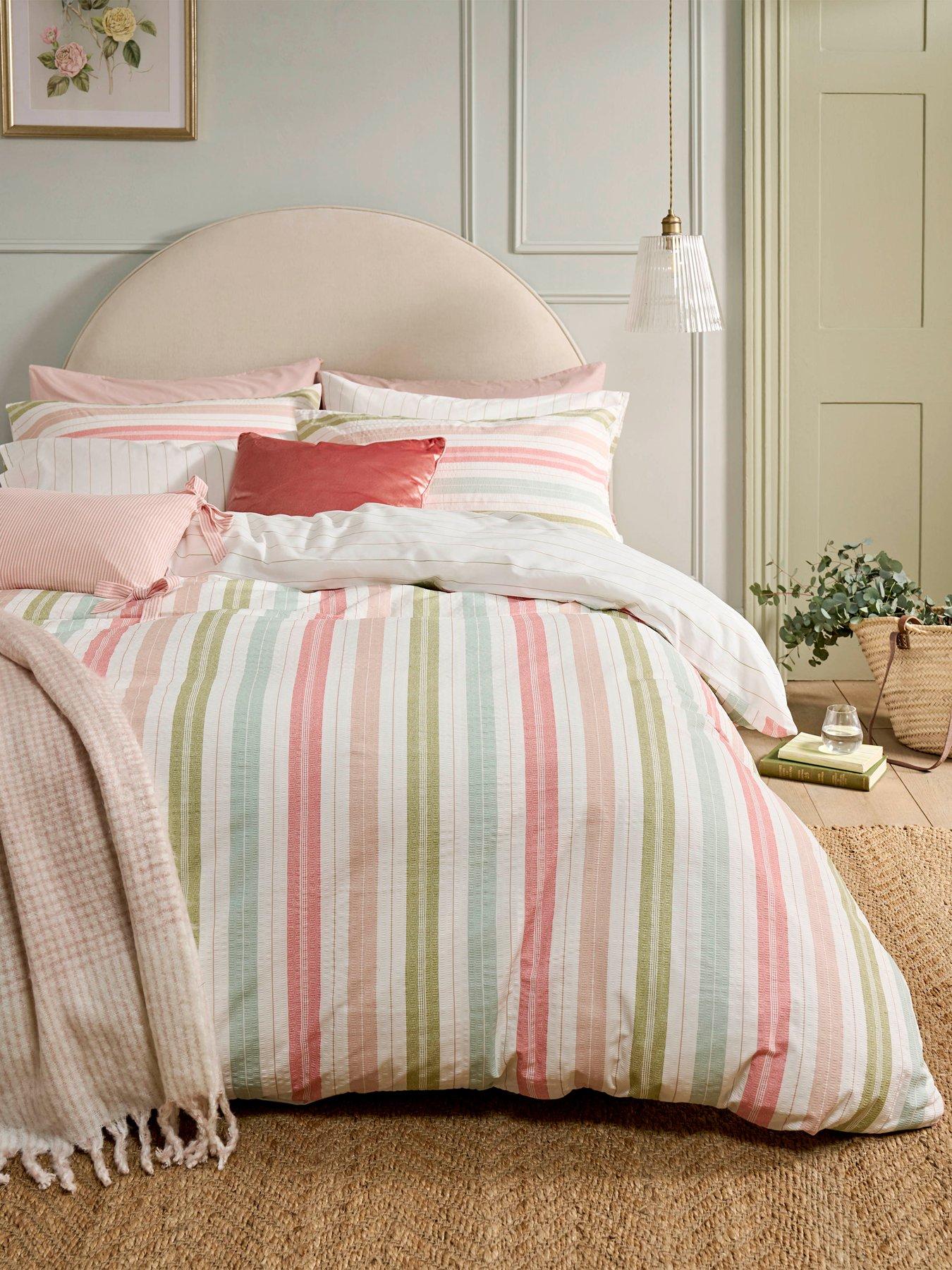 Laura Ashley Sophiestripe Quilt Set Multi