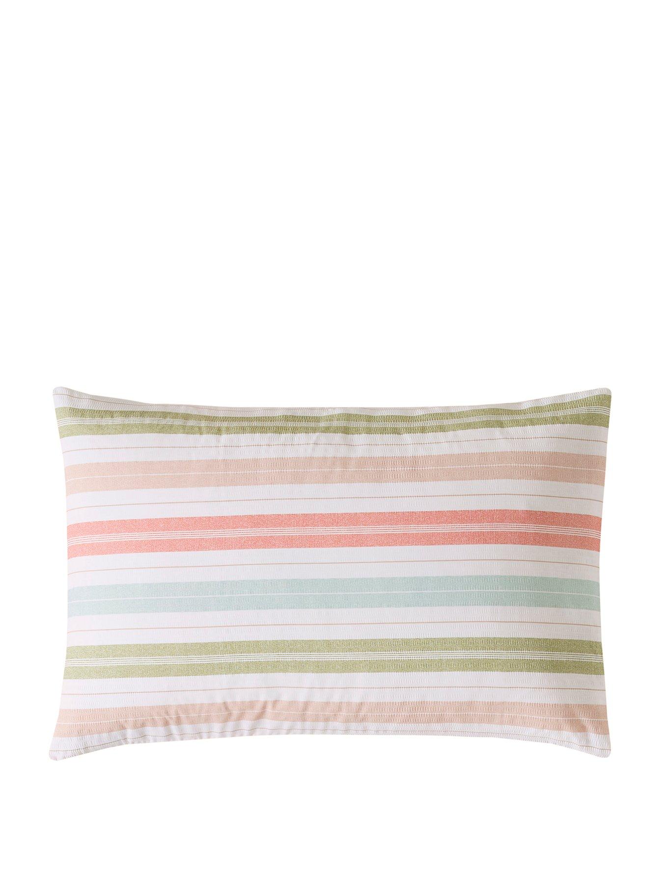 Image 2 of 4 of Laura Ashley Sophie Stripe 100% Cotton Standard Pillowcase Pair 50cmx75cm Multi