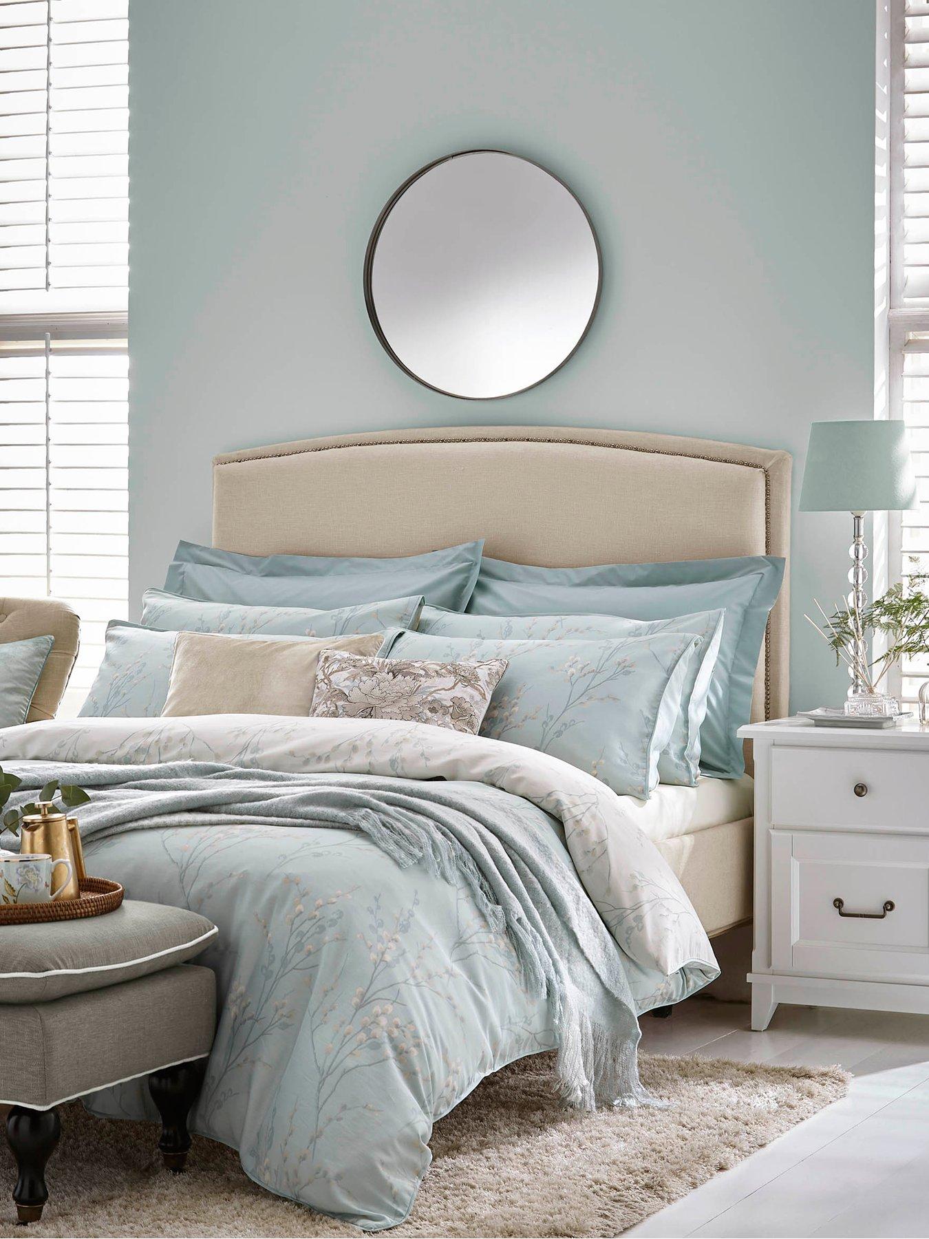 Laura Ashley PussyWillow Quilt Set Duck Egg