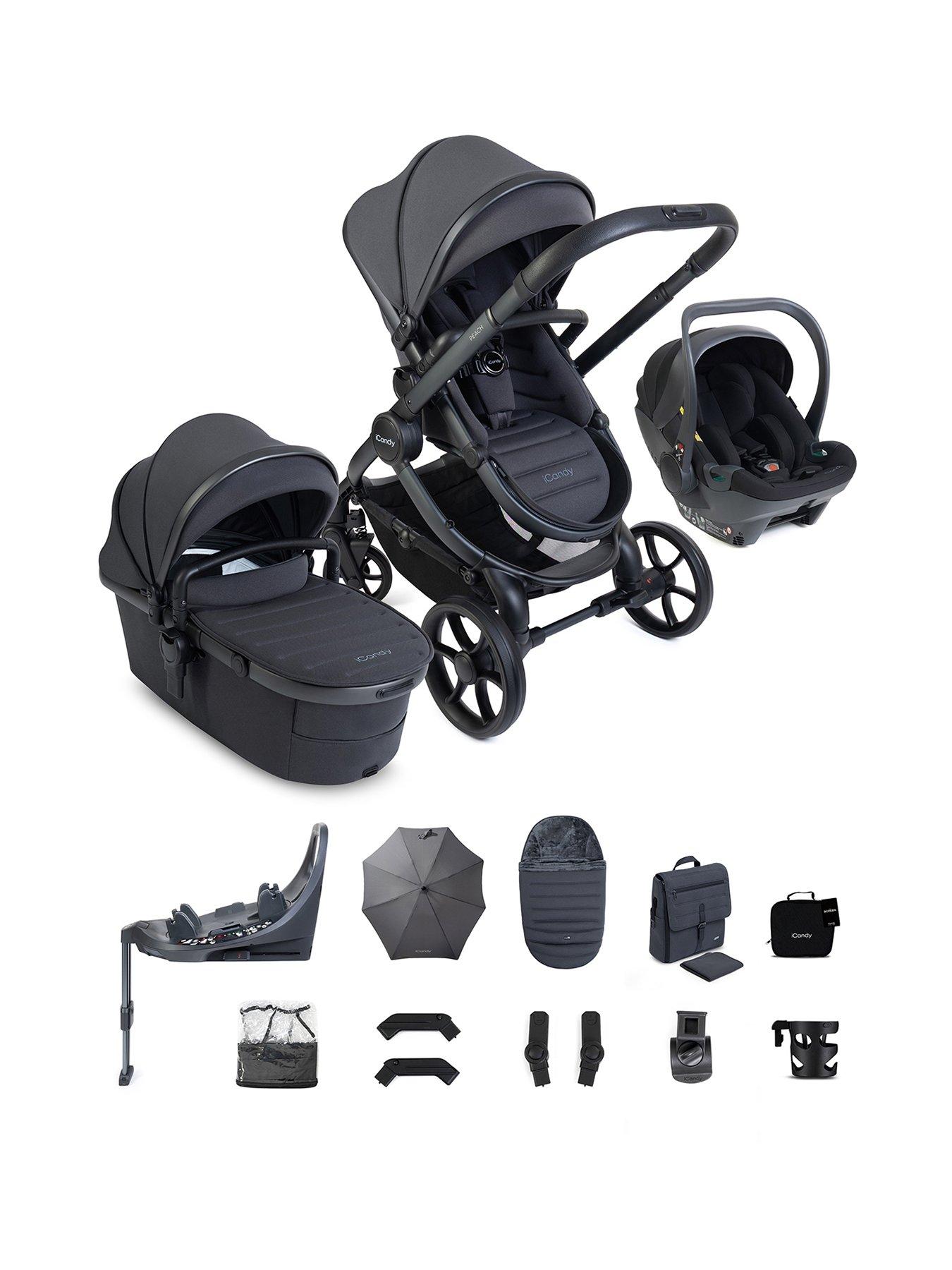 iCandy Peach 8 Travel System with Black Cocoon 360 - Grey