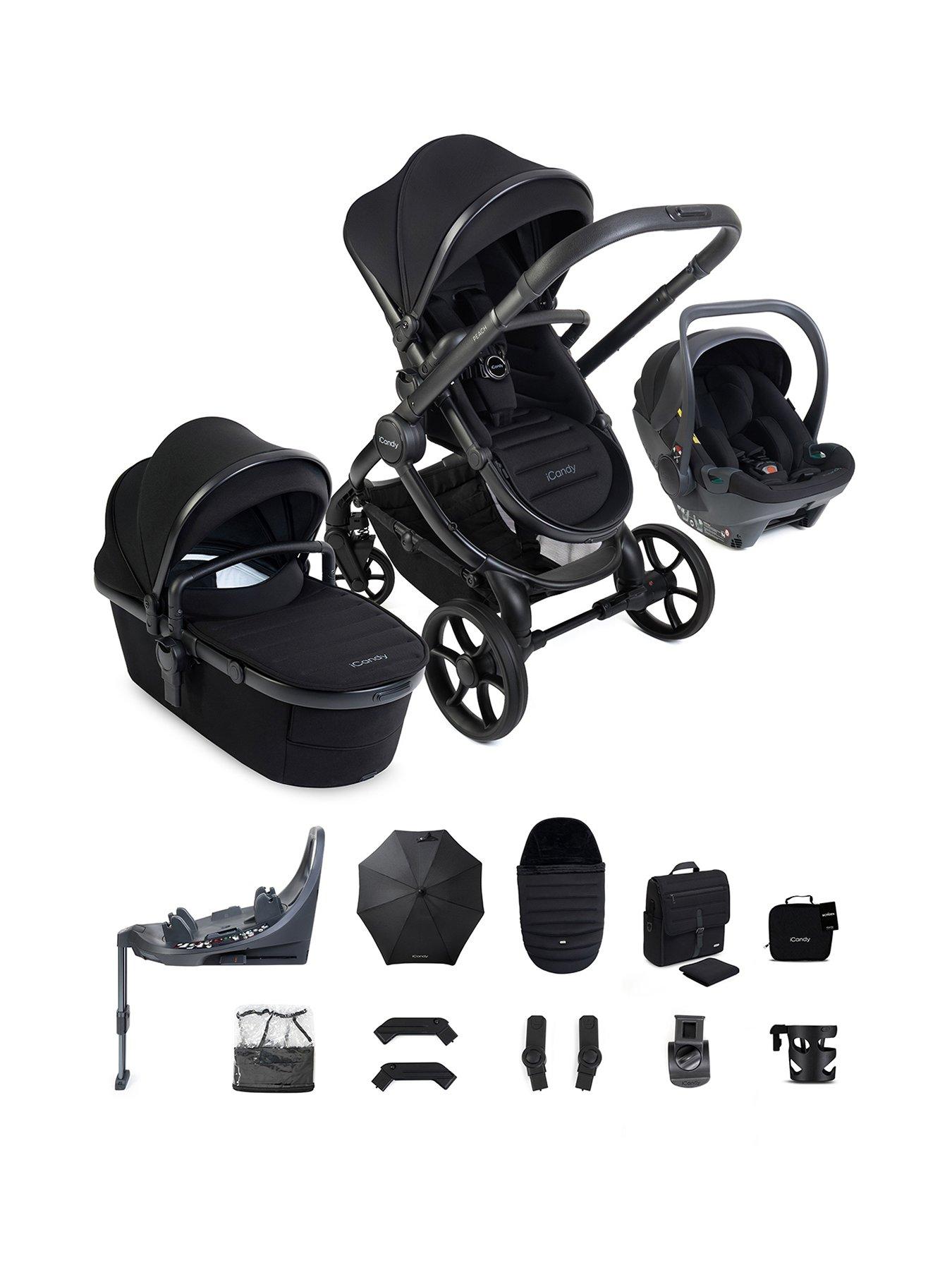 Icandy Peach 8 Travel System With Black Cocoon 360 - Black