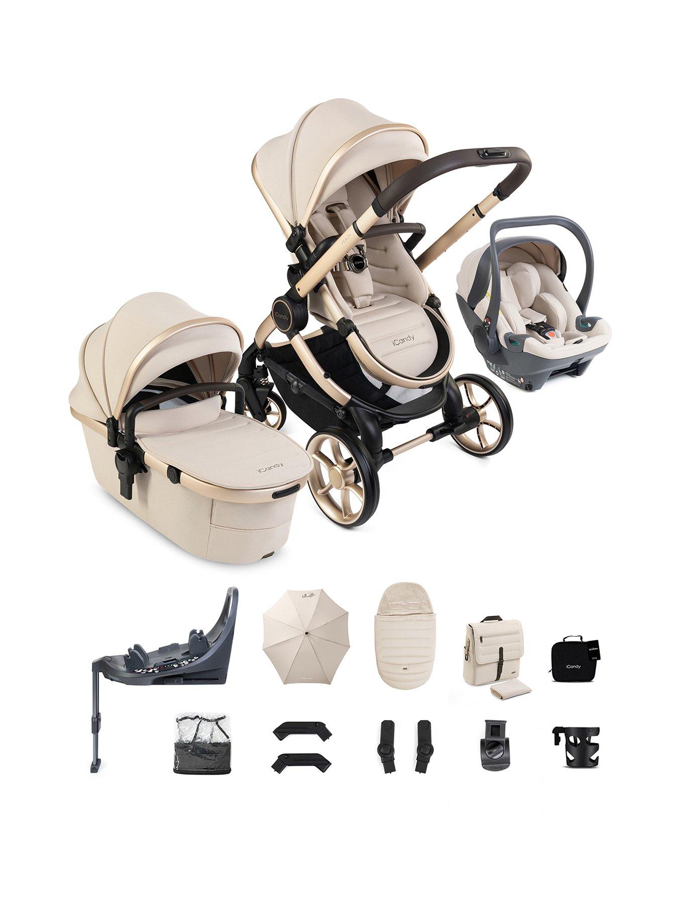 Image 1 of 8 of iCandy Peach 8 Editions Travel System with Sandstone Cocoon 360 - Biscotti