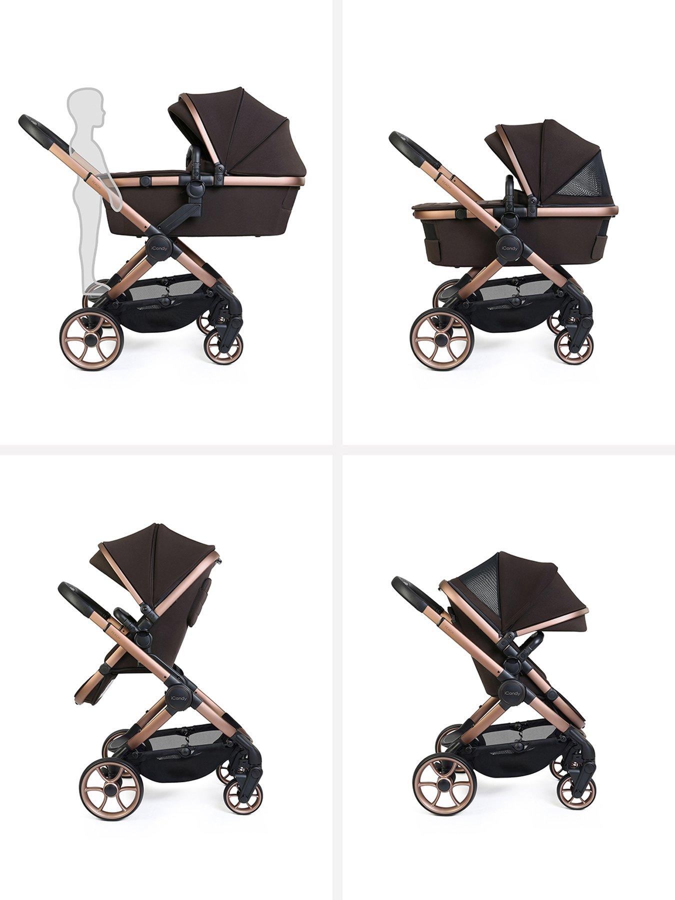 Image 2 of 8 of iCandy Peach 8 Editions Travel System with Black Cocoon 360 - Pecan