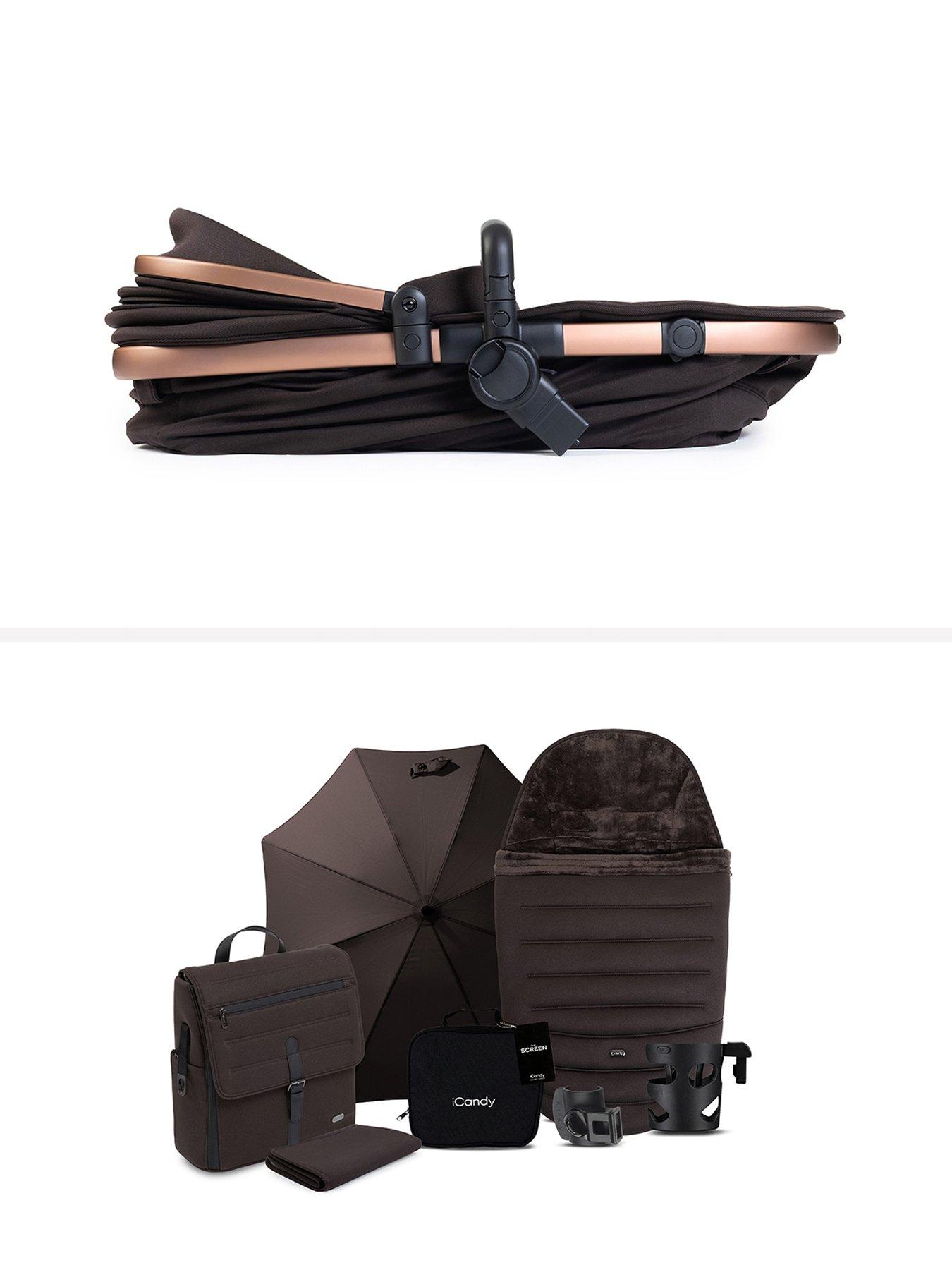 Image 4 of 8 of iCandy Peach 8 Editions Travel System with Black Cocoon 360 - Pecan