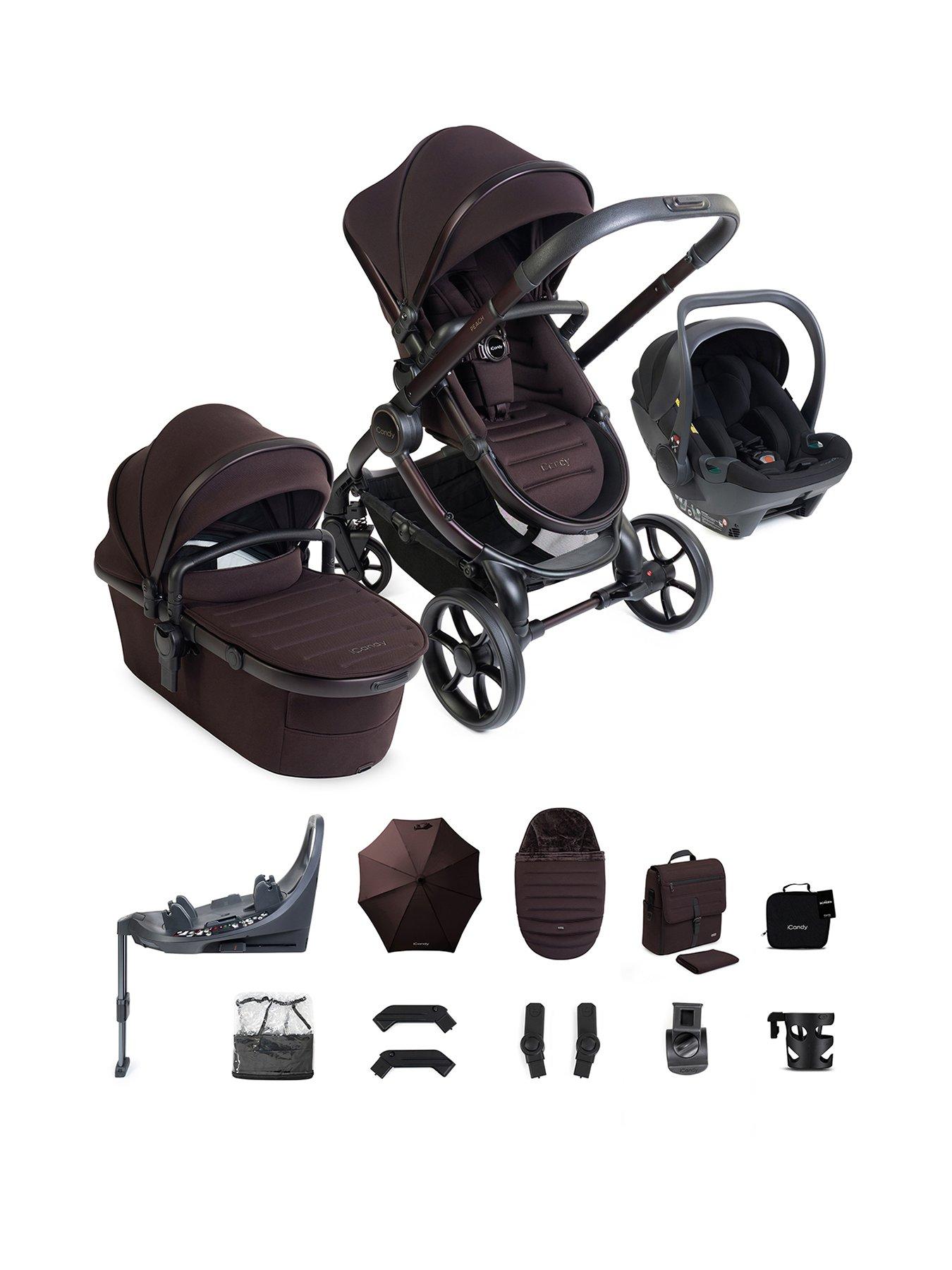iCandy Peach 8 Editions Travel System with Black Cocoon 360 - Coffee Bean
