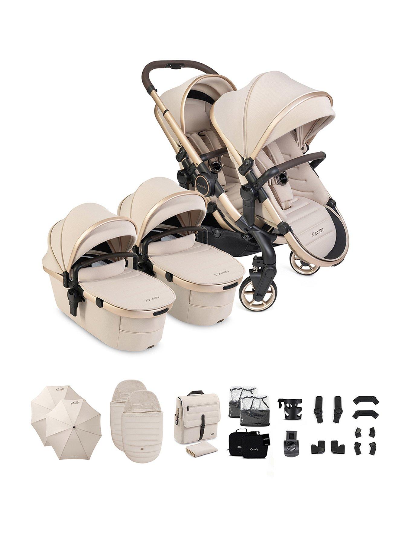 iCandy Peach 8 Twin Complete Pushchair Editions Bundle - Biscotti