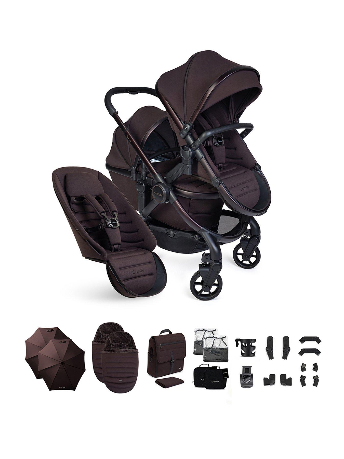 Icandy Peach 8 Double Complete Pushchair Editions Bundle - Coffee Bean
