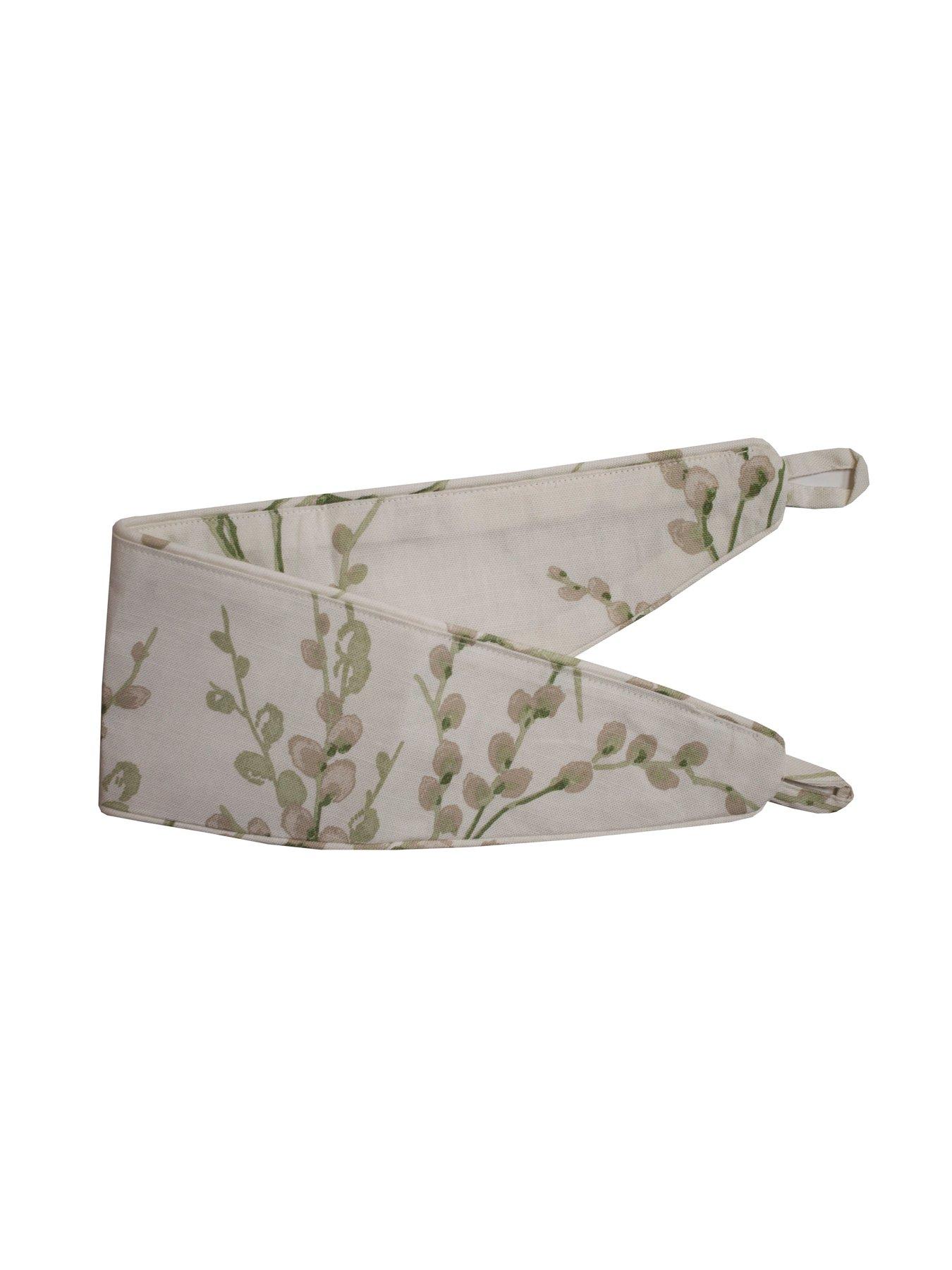 Image 2 of 2 of Laura Ashley Pussy Willow Lined Header Tape Curtains Off White-Hedgerow