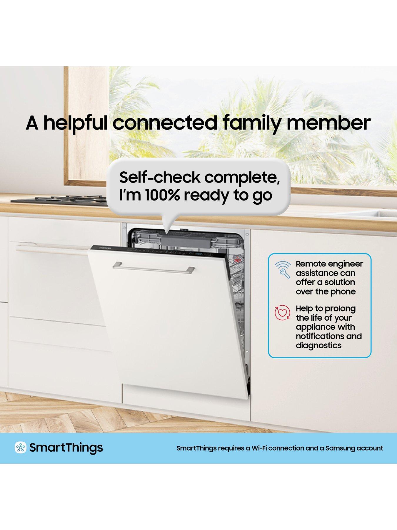 Image 5 of 7 of Samsung Series 8 WaterJet Clean&trade; DW80H77JAI0U4 14 Place Setting Smart Integrated Dishwasher -&nbsp;Dark Grey