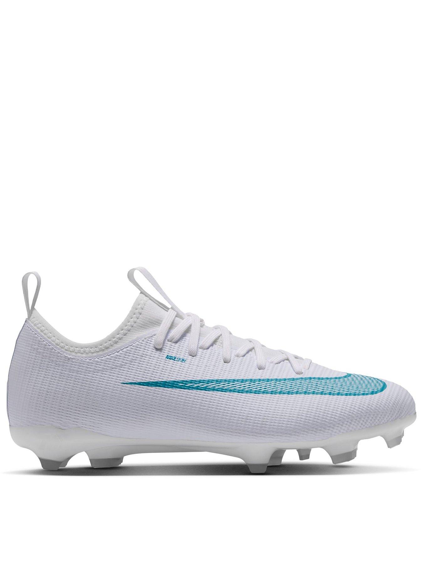 Image 1 of 7 of Nike Junior Vapor 17 Academy Firm/Multi Ground Football Boots - White/Dusty Cactus