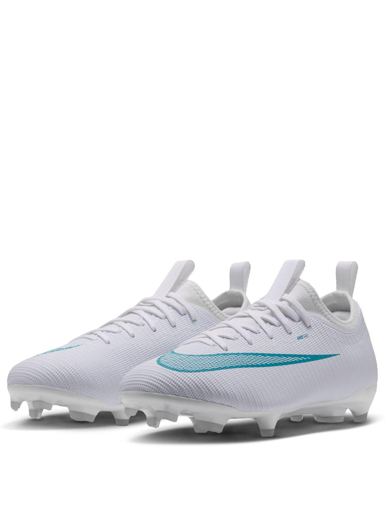 Image 2 of 7 of Nike Junior Vapor 17 Academy Firm/Multi Ground Football Boots - White/Dusty Cactus